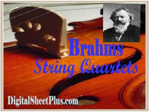Product picture Brahms String Quartets Sheet Music Collection in pdf format
