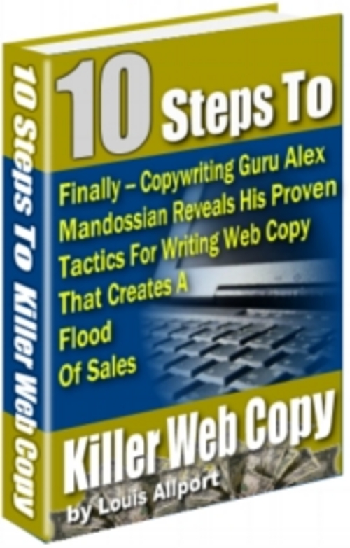 Product picture 10 Steps to Killer Web Copy ebook