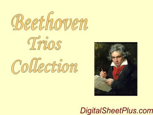 Product picture Beethoven Complete Piano, String, Violin Trios sheet music collection in pdf format